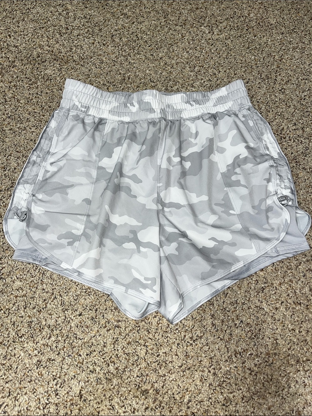 Avia Women's Light Gray Camo Athletic Shorts